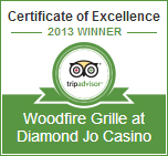 Certificate of Excellence - Woodfire Grille